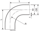 BEND 90 25.4 POL/POL 316L