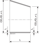 RED ECC 76.2x38.1 R/P 316L
