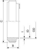 MALE PART IDF 101.6-316L
