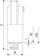 WELDING MALE PART RTJ 101,6