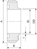 MALE PART SMS 25.4-316L