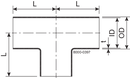 TEE TS DN65 HSF2 1.4307