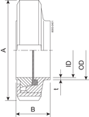 UNION S DN32 HSF0 1.4307 EPDM