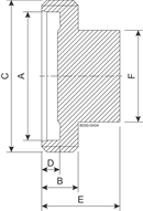 BLIND BGS DN25 H3 1.4404