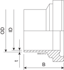 LINER BS DN15 H3 1.4404