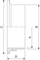 FERRULE 63.5-316L
