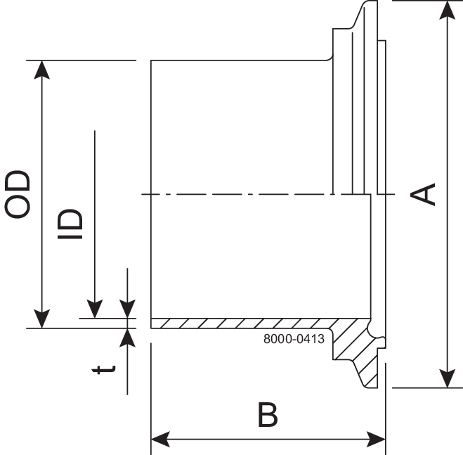 LINER NKS DN50 H3 1.4404
