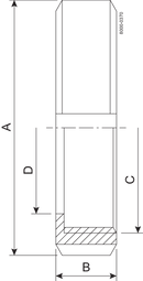 NUT F DN150 HSF0 1.4404