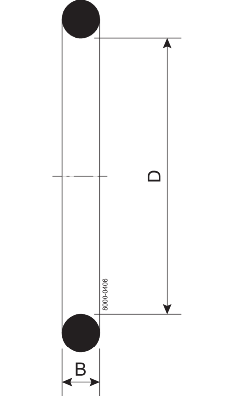 O-RING R DN15 FPM