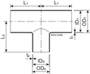 TEE RTS DN150/100 HSF3 1.4404