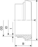 LINER SD DN10 HSF0 1.4307