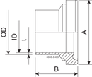 LINER BS DN40 H3 1.4307