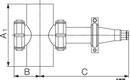 IN-LINE SIGHT GLASS LKFL W ISO