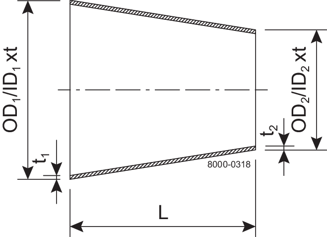 REDUCER CON W 104/76.1 304 POL