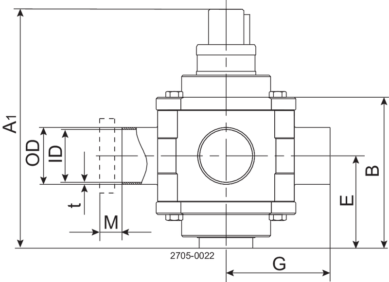 KOLTEK VALVE DH53 W/W/W DN65