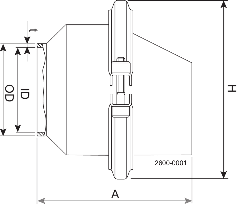 NRV LKC-2 ISO 63 EPDM 316L-CRT