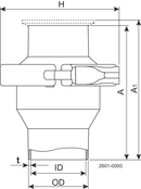 VALVE LKC ULTRAPURE DIN CLAMP/