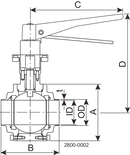 BALL VALVE SBV-ISO38-W/W-MAN
