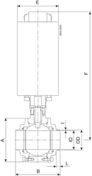 BALL VALVE SBV-ISO76,1-C/C-NC