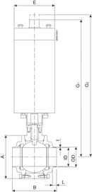 BALL VALVE SBV-DN65-W/W-NCTT