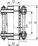 SIGHT GLASS WELDING NW150 304