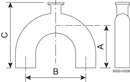 B2UMPBOA-2 X 1/2-316L-PM